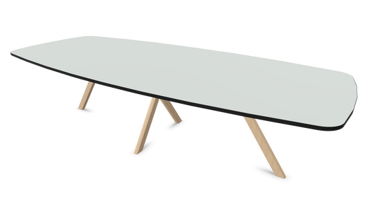 Dietiker Felber T14 Sitzungstisch - HPL Platte - Silver Grey