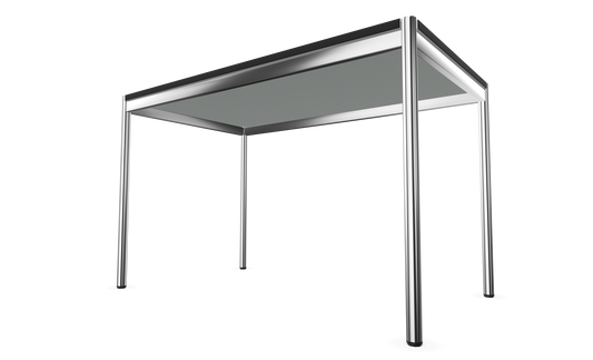 Dietiker Atos II Besprechungstisch - HPL Platte - Silver Grey