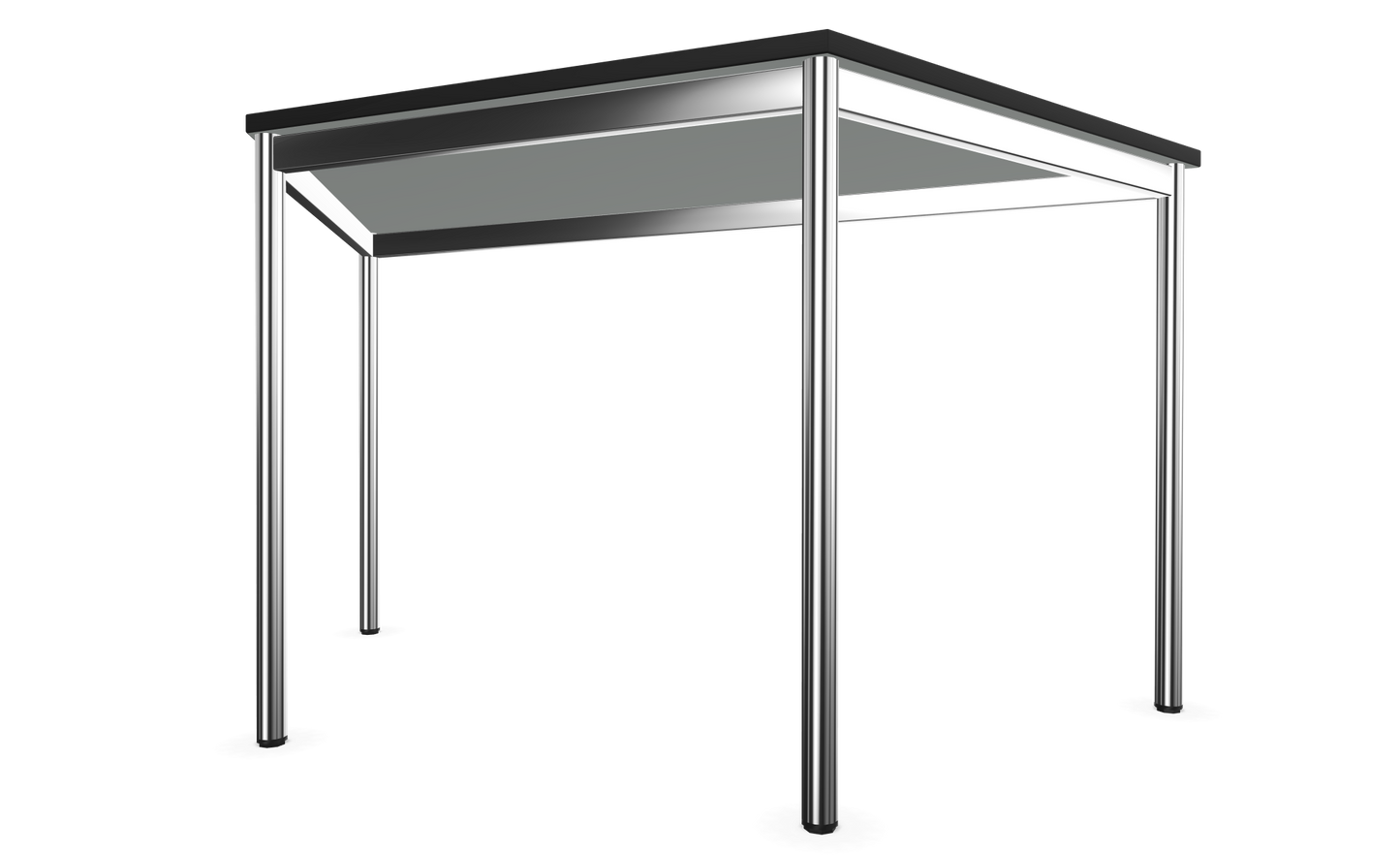 Dietiker Atos I Besprechungstisch Trapez - HPL Platte - Silver Grey