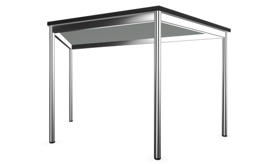 Dietiker Atos I Besprechungstisch Trapez - HPL Platte - Silver Grey