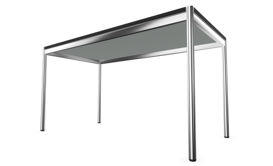 Dietiker Atos II Besprechungstisch - HPL Platte - Silver Grey