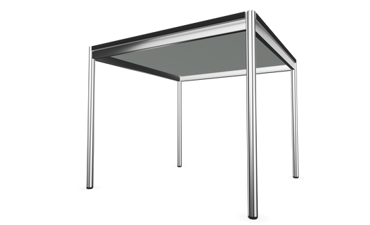 Dietiker Atos II Besprechungstisch - HPL Platte - Silver Grey