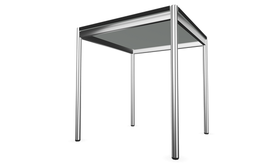 Dietiker Atos II Besprechungstisch - HPL Platte - Silver Grey