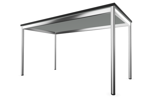 Dietiker Atos I Besprechungstisch - HPL Platte - Silver Grey