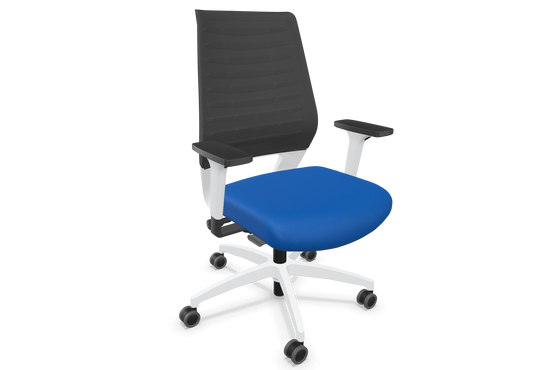 Dauphin X-Code Bürodrehstuhl - Stoff - Polo Azurblau