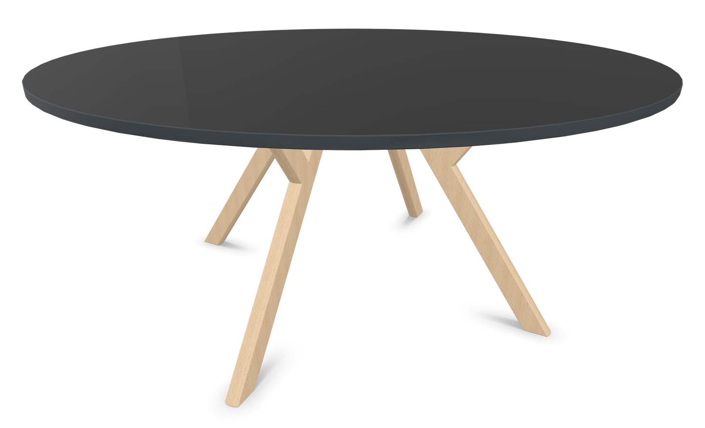 Dietiker Felber T14 Sitzungstisch - HPL Platte - Ebony