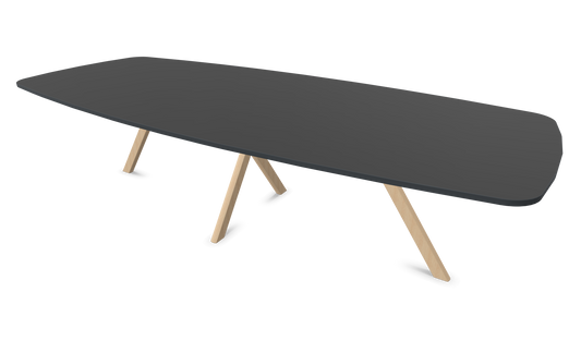 Dietiker Felber T14 Sitzungstisch - HPL Platte - Ebony