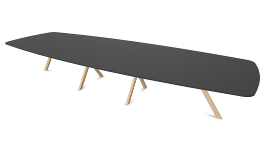 Dietiker Felber T14 Sitzungstisch - HPL Platte - Ebony