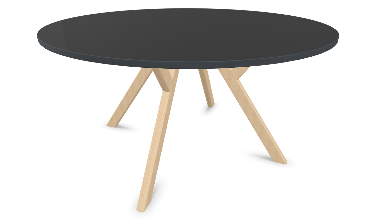 Dietiker Felber T14 Sitzungstisch - HPL Platte - Ebony