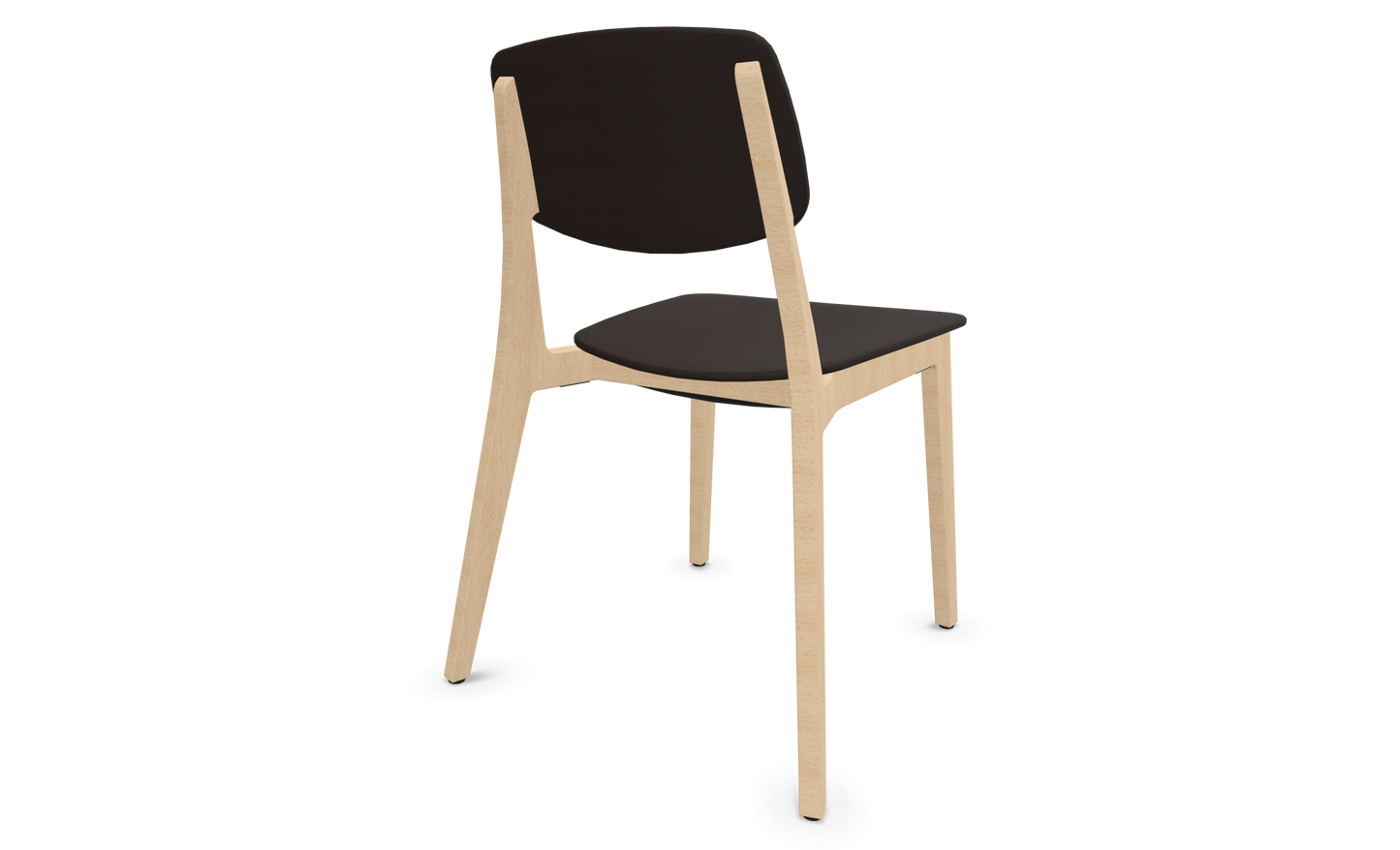 Dietiker Felber C14 Stuhl - Holz verleimt und geformt - D 169 Buche havanna-braun