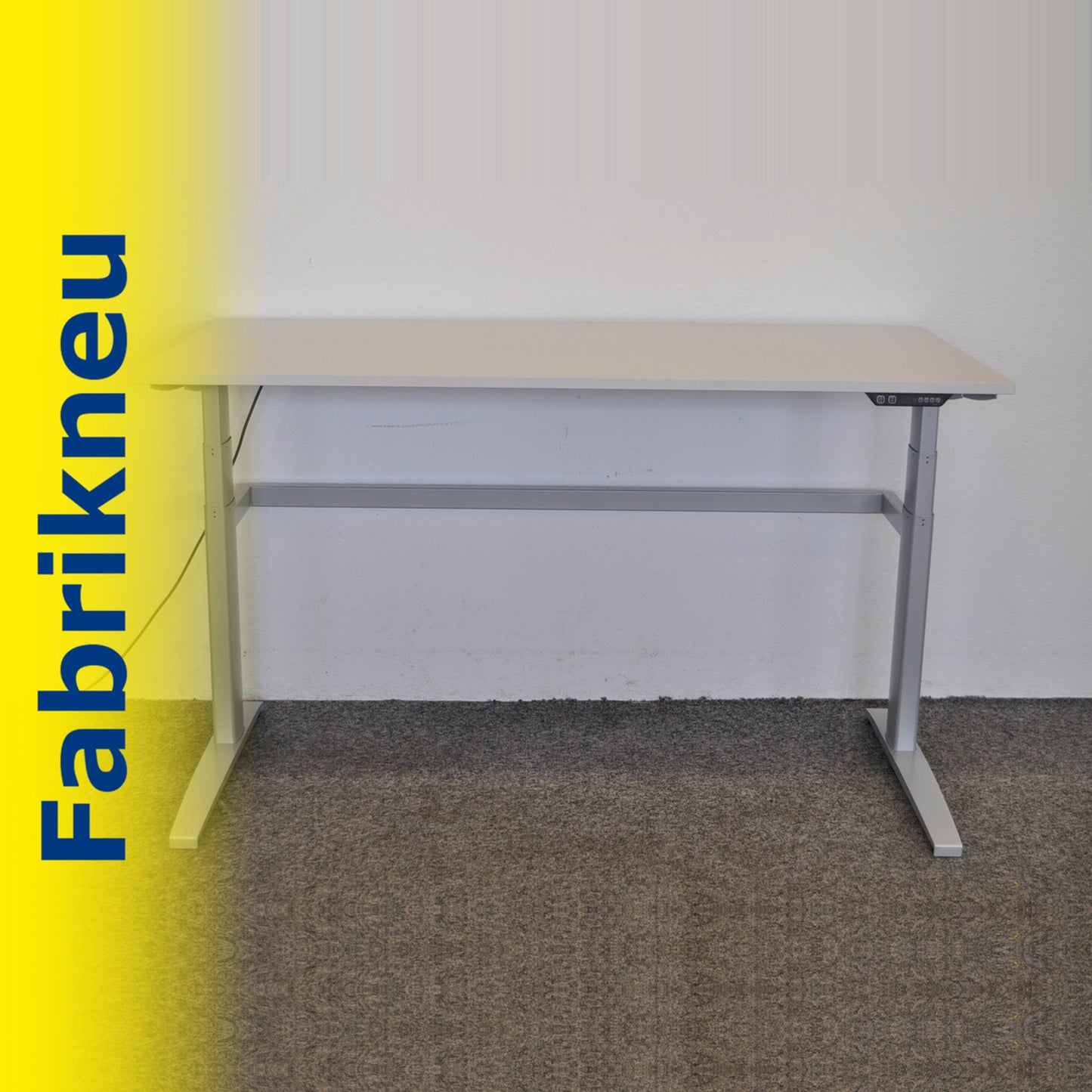 MC Office Shop MC Stand Sitz-Steh-Schreibtisch 1600x800mm - Lichtgrau