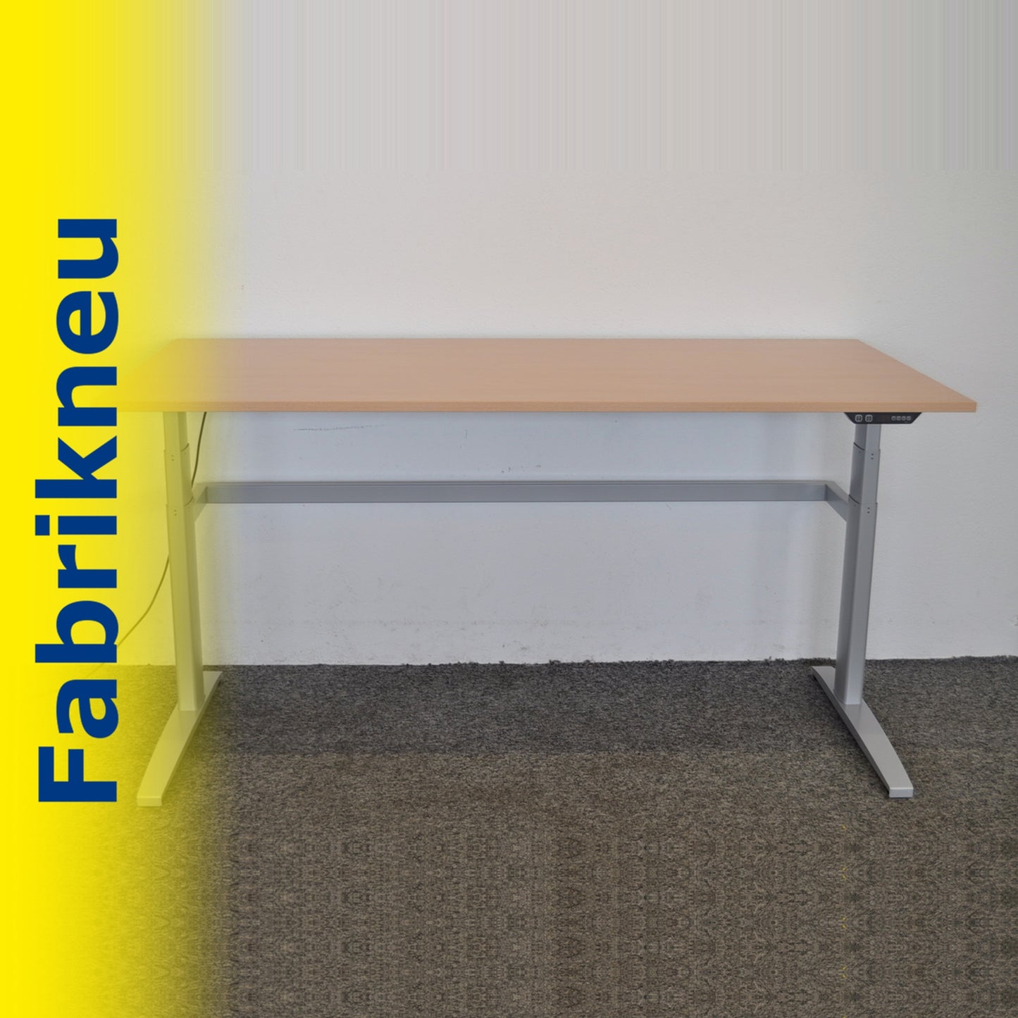MC Office Shop MC Stand Sitz-Steh-Schreibtisch 2000x1000mm - Buchendekor