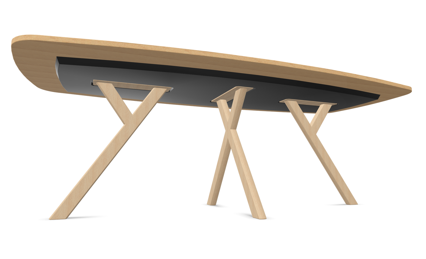 Dietiker Felber T14 Sitzungstisch - HPL Platte - Global Beech