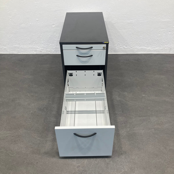 Elan Euroffice Unterstell-Korpus 580 mm hoch anthrazit mit Schlüssel