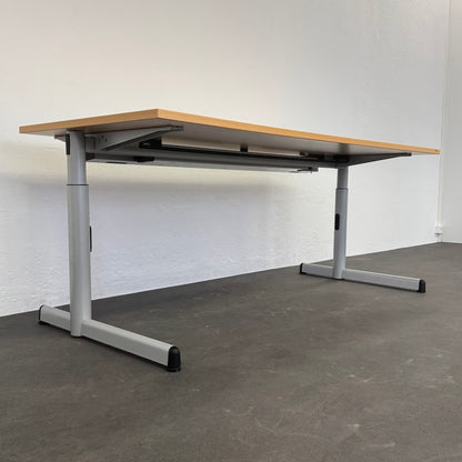 Steelcase Tenaro Schreibtisch mit Tischgestell in silbergrau - 6004633