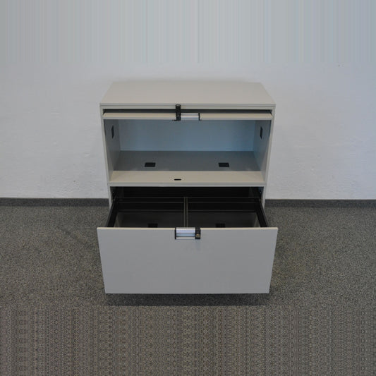Steelcase Flexbox Modul-Kombination Spanplatte Lichtgrau