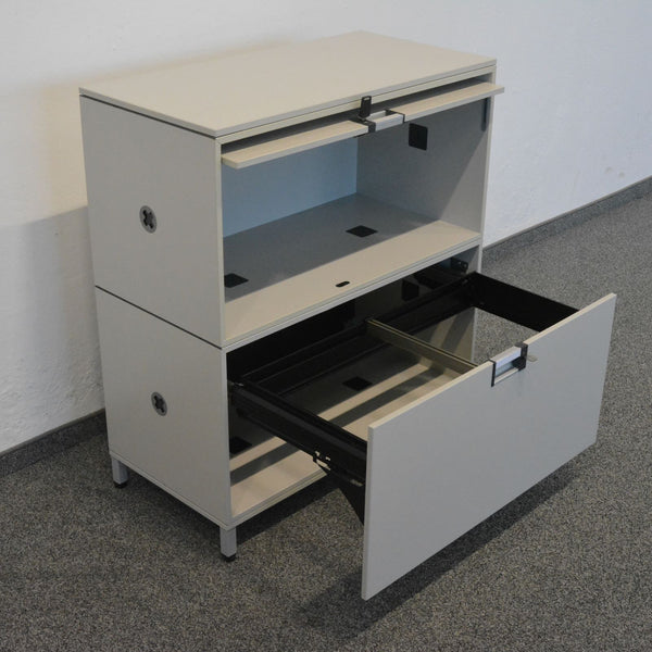 Steelcase Flexbox Modul-Kombination 1-OH + 1-HR-Auszug