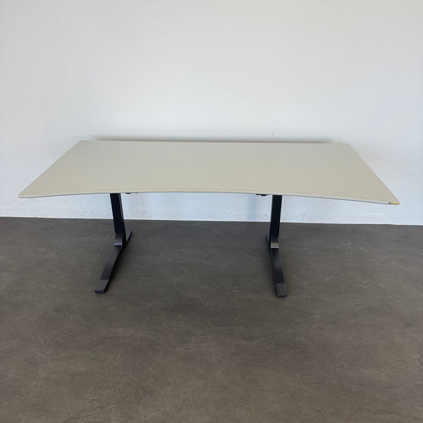 Elan Euroffice Schreibtisch Cosinus 1800 mm breit - Joch 1150mm - Lichtgrau