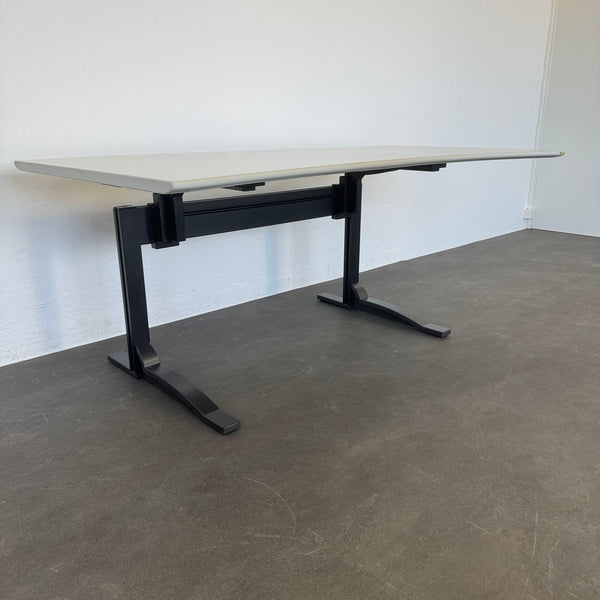 Elan Euroffice Schreibtisch Cosinus 1800 mm breit - Joch 1150mm - Lichtgrau