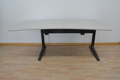 Elan Euroffice Schreibtisch Cosinus Tischplatte Lichtgrau - 6006093