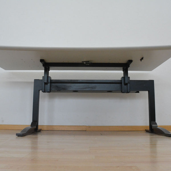 Elan Euroffice Schreibtisch Cosinus 1800 mm breit - Lichtgrau