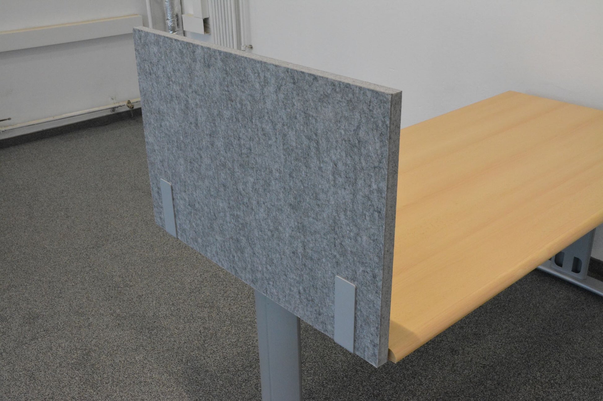 MC MyWall Tischseitentrennwand seitliche Ansicht von oben - 6007411