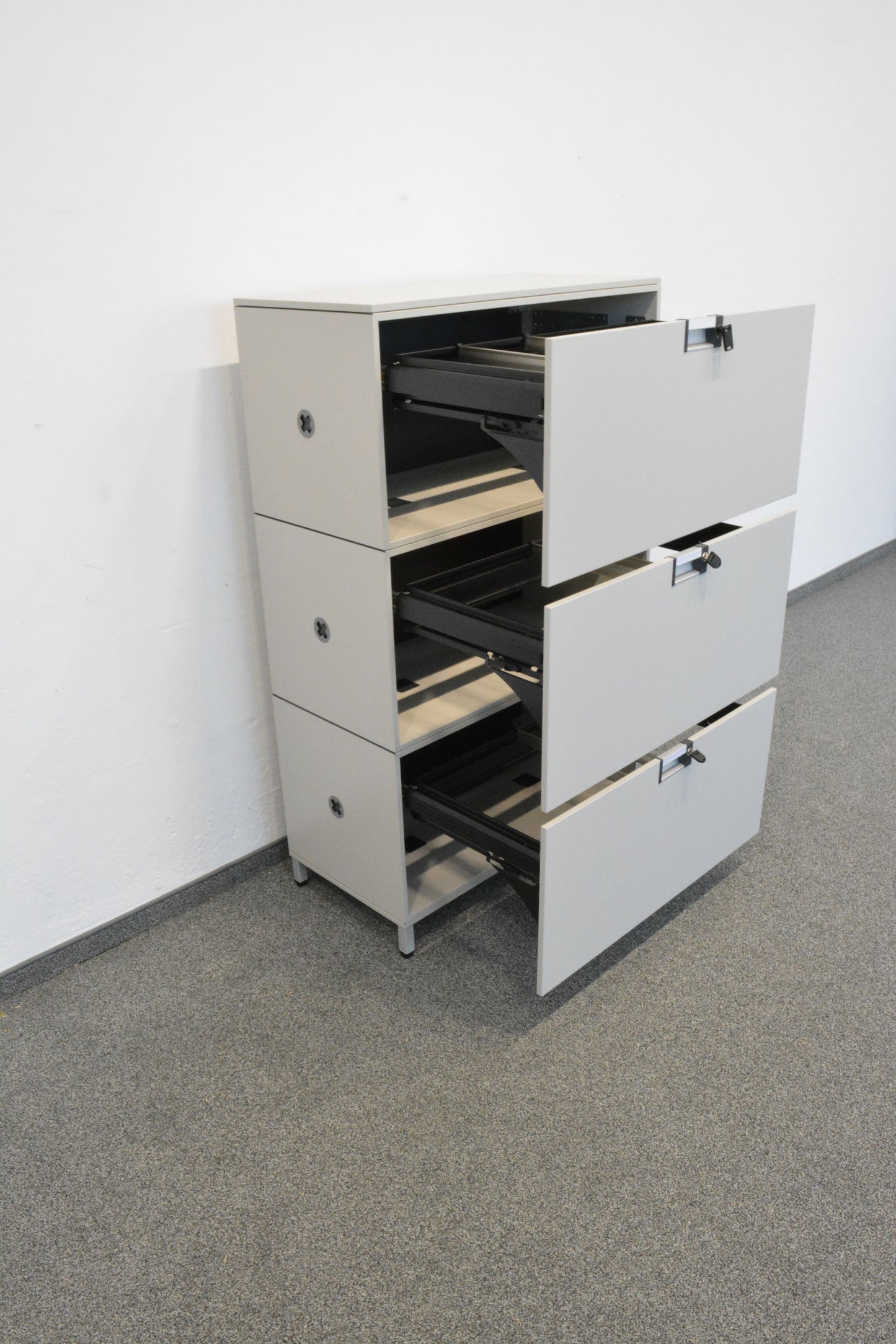 Steelcase Flexbox Modul Spanplatte Lichtgrau
