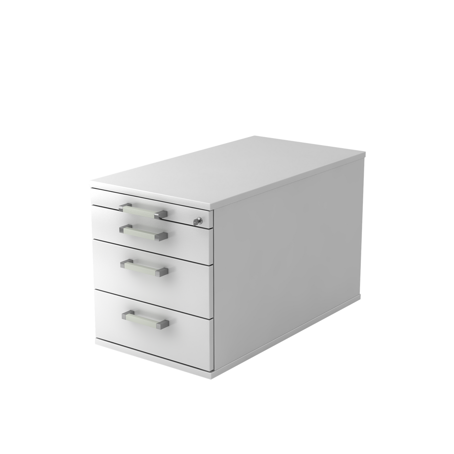 MC MyContainer mit Bügelgriffen und 4 Schubladen - Weiss - 6007587