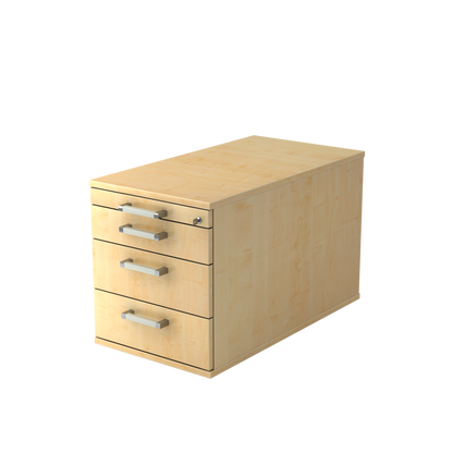 MC MyContainer mit Bügelgriffen und 4 Schubladen - Ahorndekor - 6007588