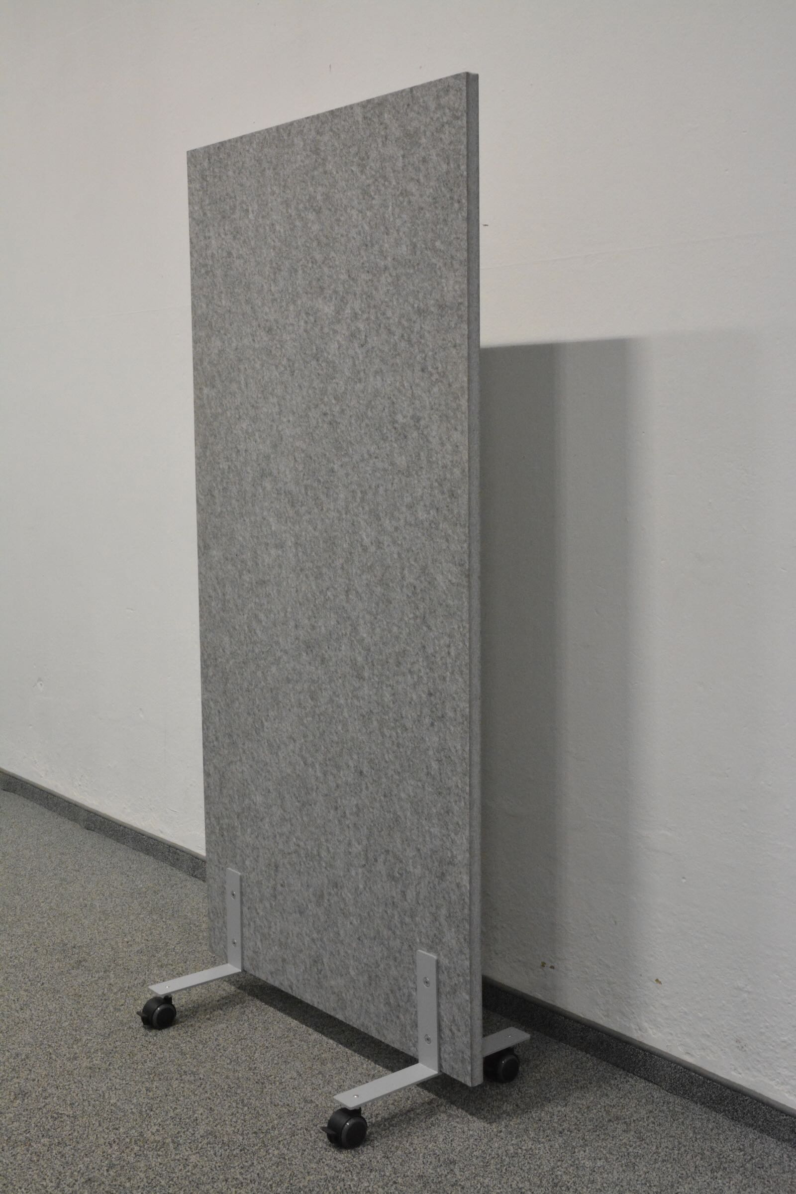 MyWall Trennwand mit Rollen 800 mm breit Ansicht von der Seite - 6008098