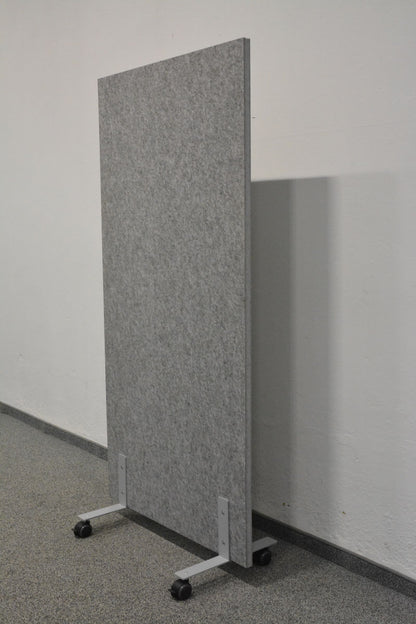 MyWall Trennwand mit Rollen 800 mm breit Ansicht von der Seite - 6008098