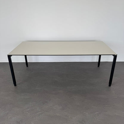 Lista Office Motion Schreibtisch mit Vollkerntischplatte Weiss - 6008185