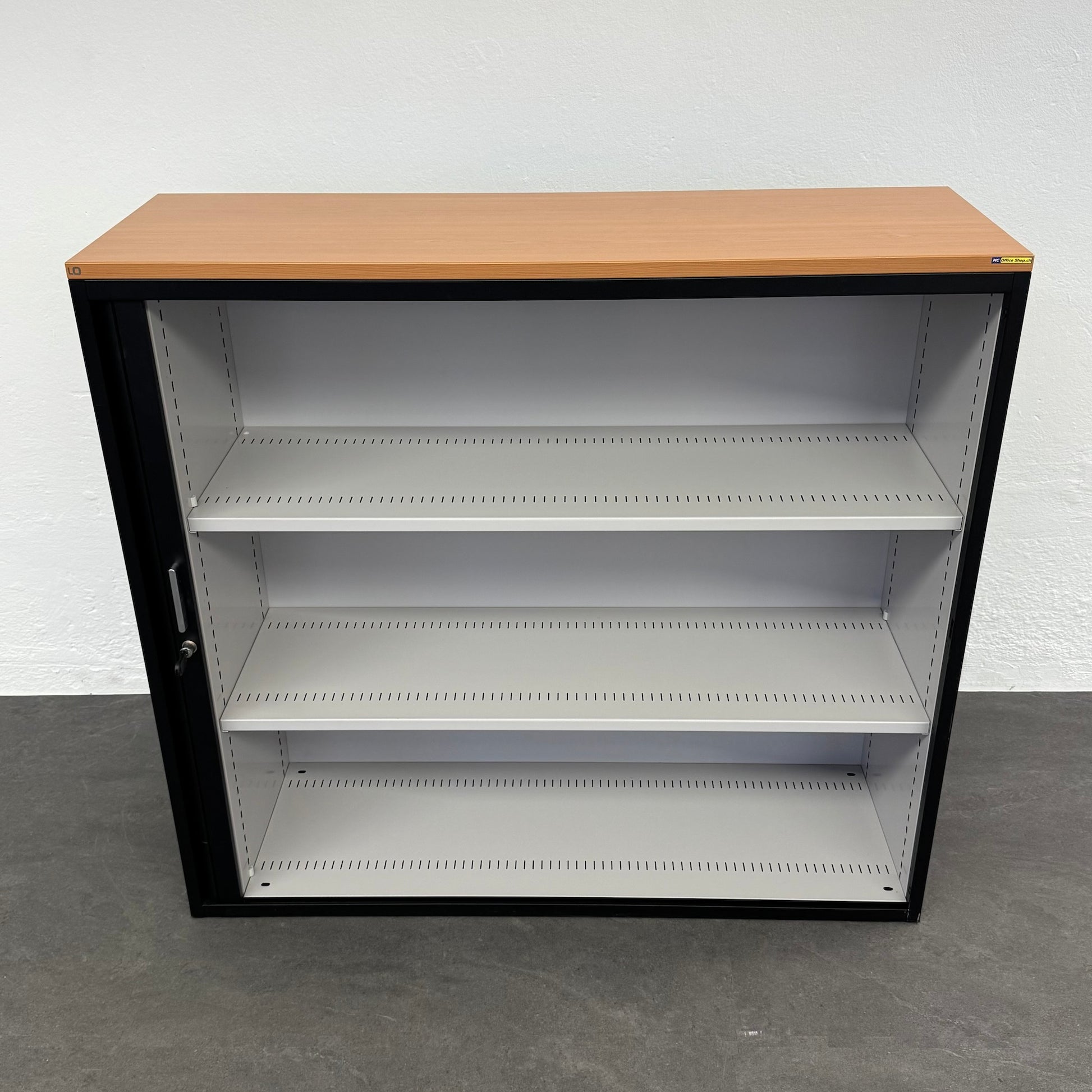 Lista Office LO Storage Lateralschrank 3-OH - 1200mm - Schwarz