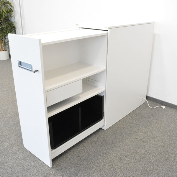 ZKD Apothekerschrank für Anbau Links an Schreibtische