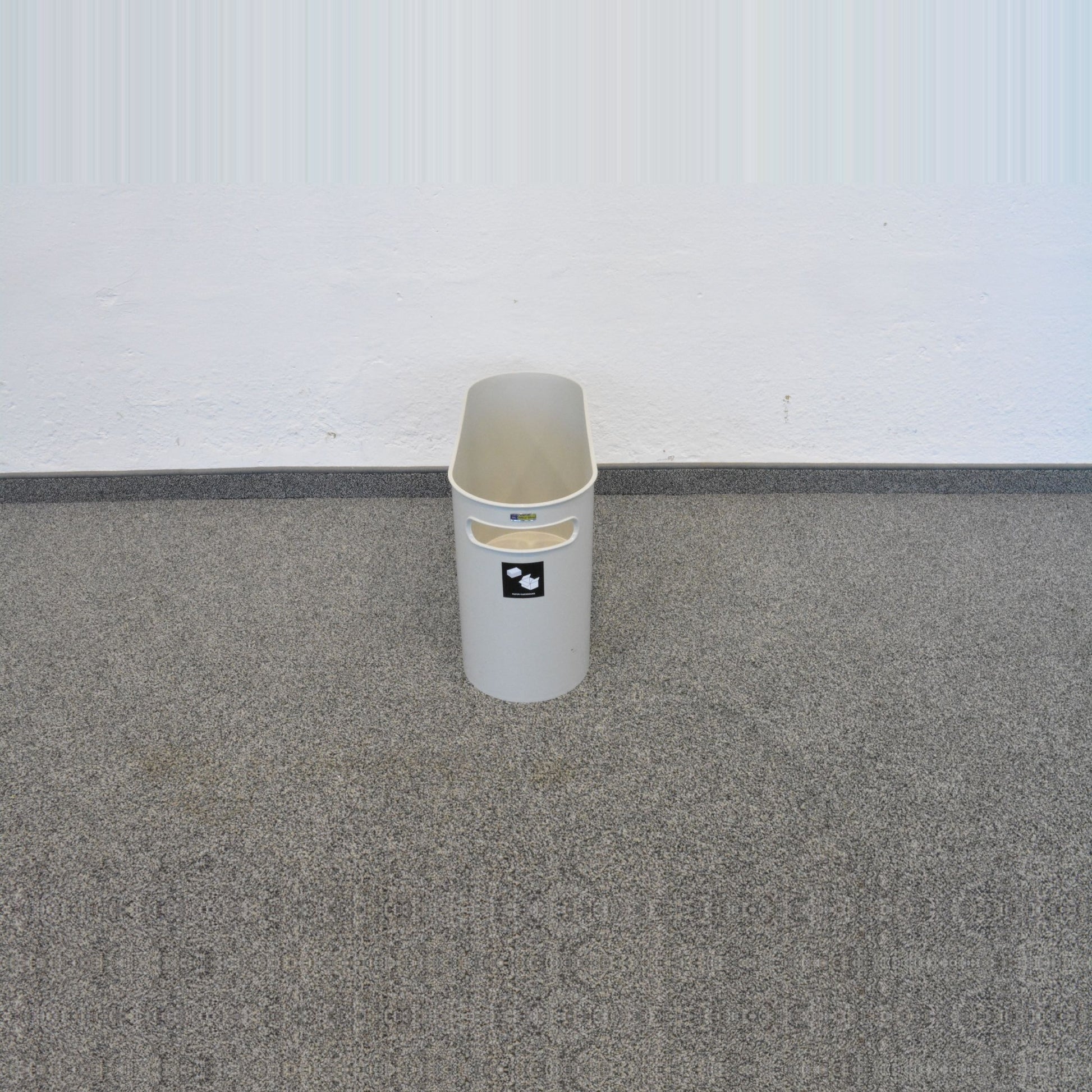 Helit Altpapiersammler “The Oval” aus Kunstoff Hellgrau