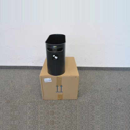 Helit Altpapiersammler "the oval" 2 Stück schwarz - 6011321