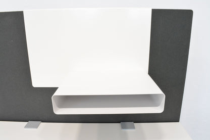 Lista Office One Magnetwand mit Ablage-Fach Metall Verkehrsweiss - 6012060