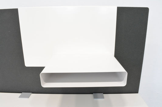 Lista Office One Magnetwand mit Ablage-Fach Metall Verkehrsweiss