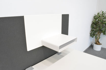 Lista Office One Magnetwand mit Ablage-Fach zum Einhängen an Trennwand - 6012060