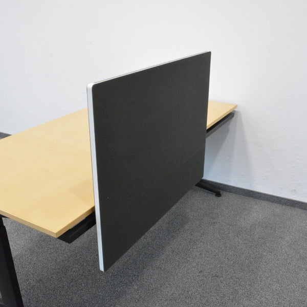 Lista Office LO One Trennwand mit Tischhalterung Anthrazit