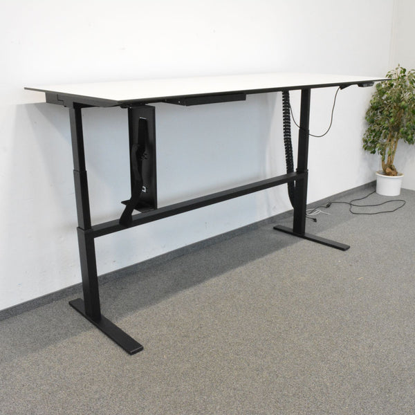 Lista Office Choice Sitz-Steh Schreibtisch 2200x900mm mit Vollkernplatte