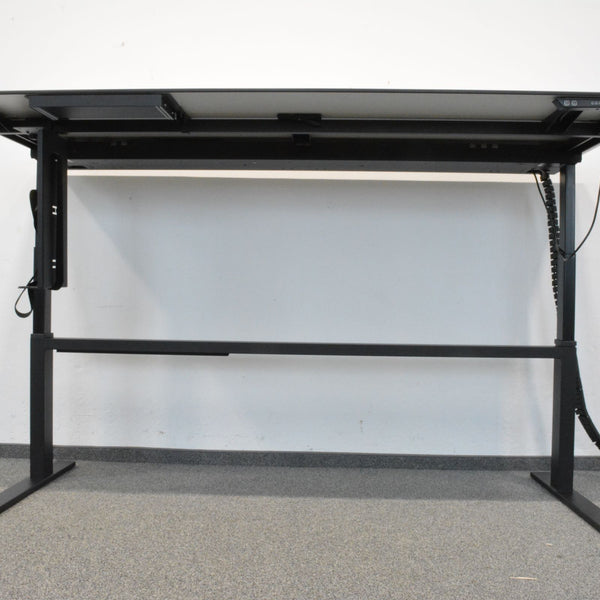 Lista Office Choice Sitz-Steh Schreibtisch 2200x900mm mit Vollkernplatte