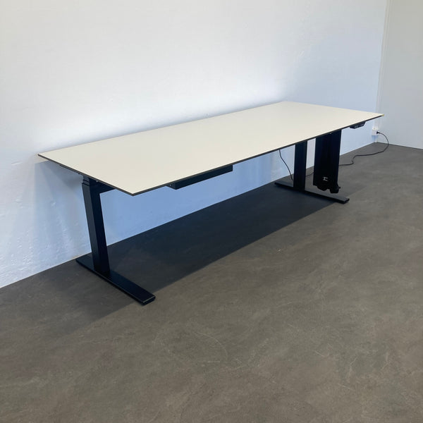Lista Office Choice Sitz-Steh Schreibtisch 2200x900mm mit Vollkernplatte