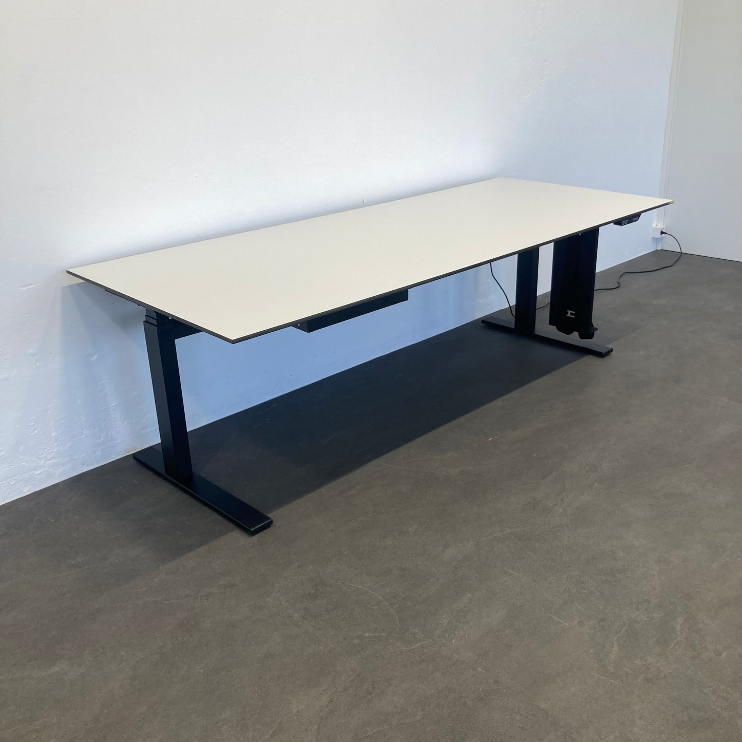 Lista Office LO Choice Sitz-Steh Schreibtisch mit Gestell Schwarz - 6012868