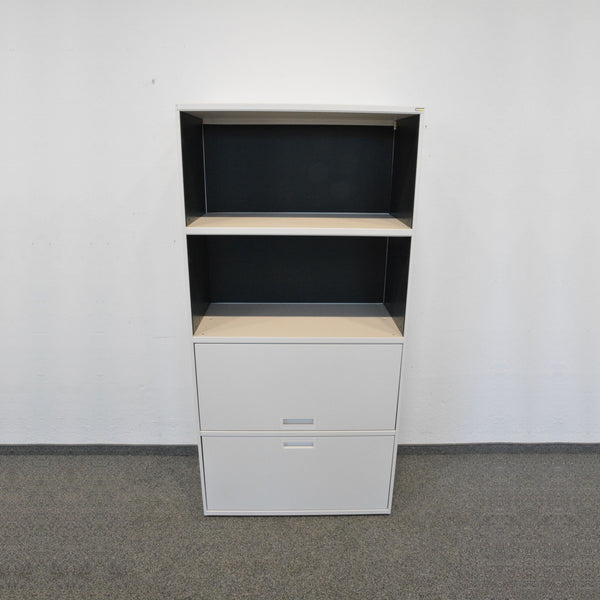 Lista Office LO Qub Modul-Kombination 4-OH 800mm - Verkehrsweiss - ohne Schloss