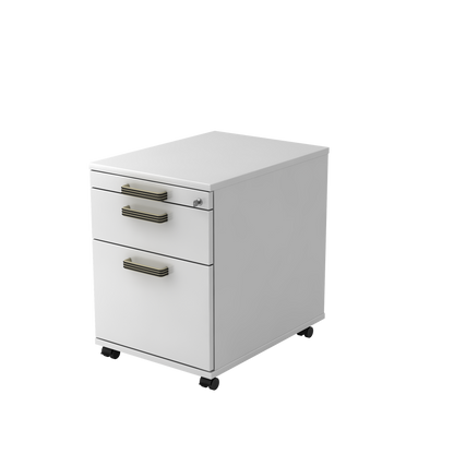 MC MyContainer Rollkorpus mit HR-Auszug Weiss mit Streiffengriff - 6013711