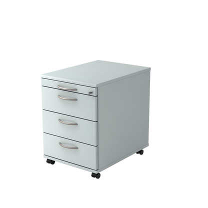 MC MyContainer Rollkorpus mit 4 Schubladen Grau mit Bogengriff - 6013714