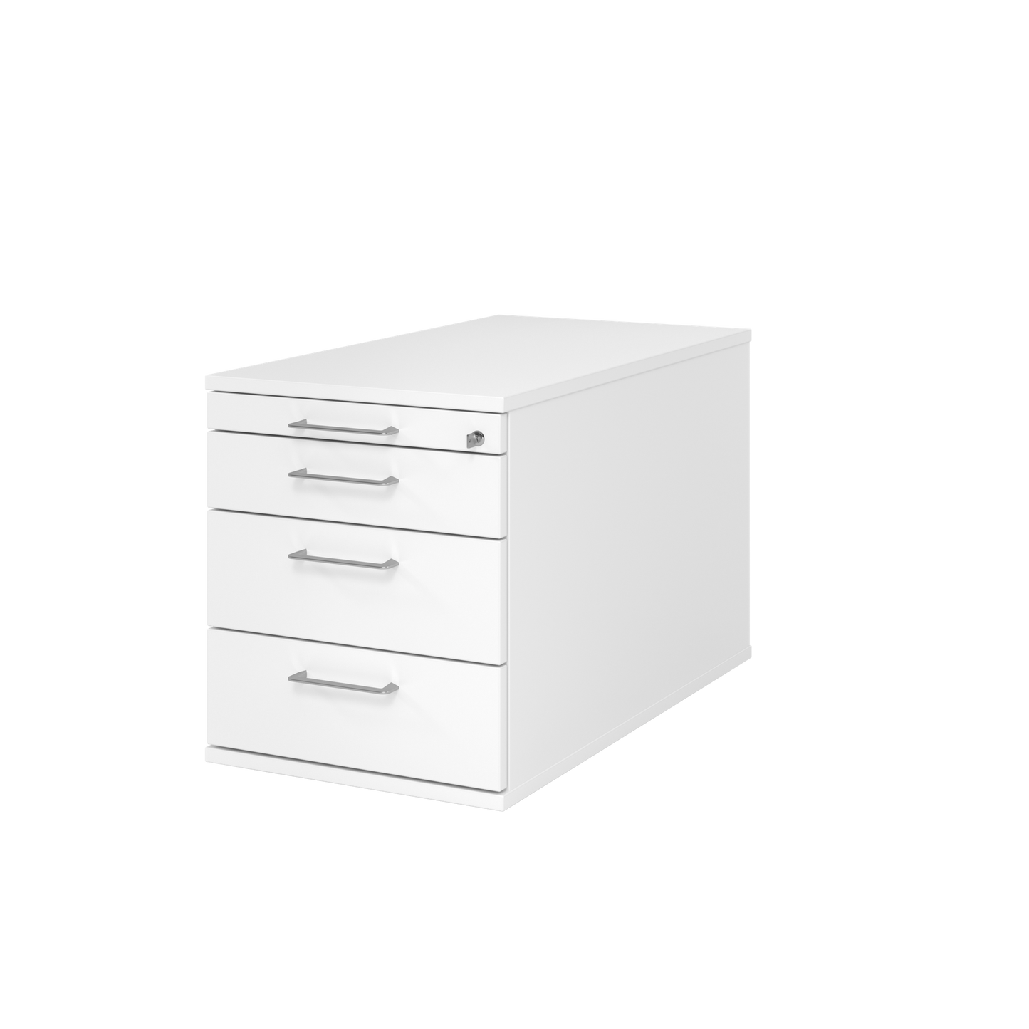 MC MyContainer mit Flachgriffen und 4 Schubladen - Weiss - 6014762