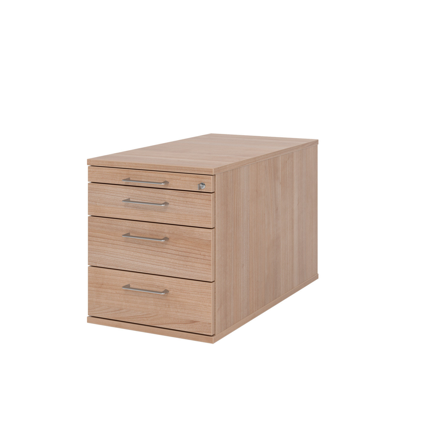 MC MyContainer mit Flachgriffen und 4 Schubladen - Nussbaumdekor - 6014765