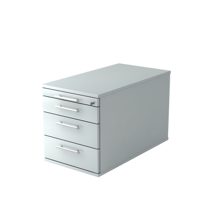 MC MyContainer mit Reelinggriffen und 4 Schubladen - Grau - 6014773